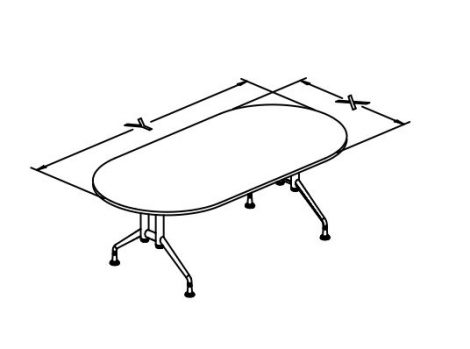 T base folding tables racetrack TT conf